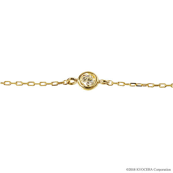 ダイヤモンド K18ネックレス(ステーション/4月誕生石)《WPDD2020》