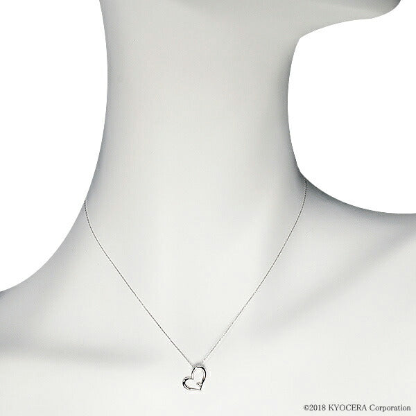 ダイヤモンド K18ネックレス(ハートモチーフ/4月誕生石)《WPDD2833》