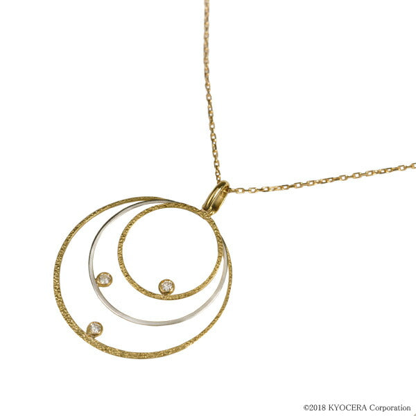 ダイヤモンド K18 /プラチナネックレス(ロング/4月誕生石)《WPDD3112》