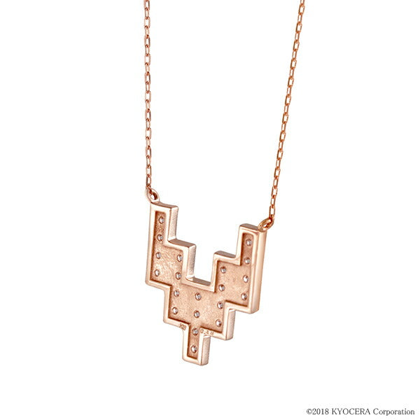 ダイヤモンド K18ネックレス(計0.48カラット/タイル/4月誕生石)《WPDD3254》