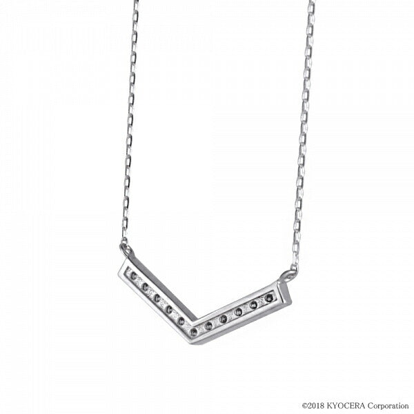 ダイヤモンド K18ネックレス(計0.2カラット/シャープ/4月誕生石)《WPDD3261》