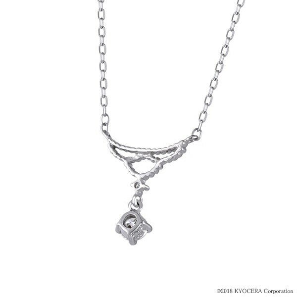 ダイヤモンド プラチナネックレス(0.13カラット/FカラーUP/VS2UP/EXCELLENT/一粒/レース調/4月誕生石)《WPDD3370》