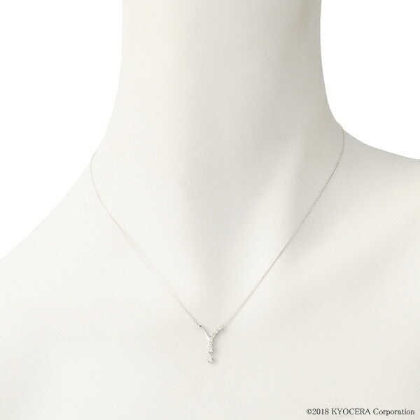 ダイヤモンド プラチナネックレス(計0.27カラット/H&C/ライン/4月誕生石)《WPDD3617》