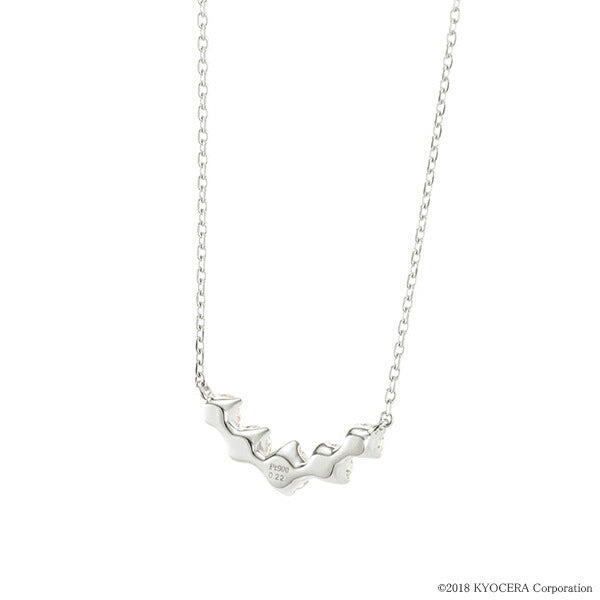 ダイヤモンド プラチナネックレス(計0.22カラット/H&C/両吊り/ライン/4月誕生石)《WPDD3618》