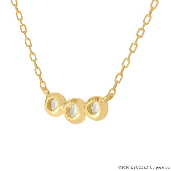 ダイヤモンド K18ネックレス(計0.1カラット/ローズカット/4月誕生石)《WPDD3708》