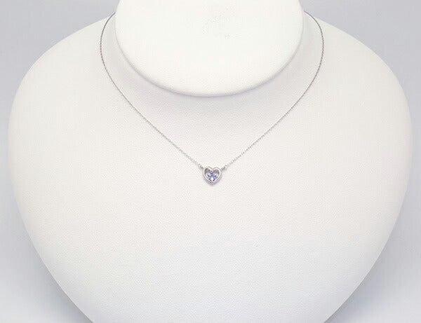 タンザナイト K18ネックレス(ハートモチーフ/12月誕生石)《WPDN2072》