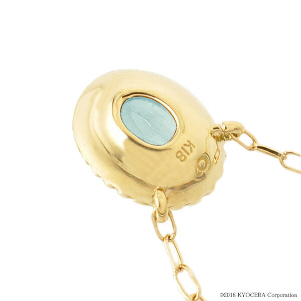 アクアマリン K18ネックレス(Birthday/3月誕生石)《WPDN2882》