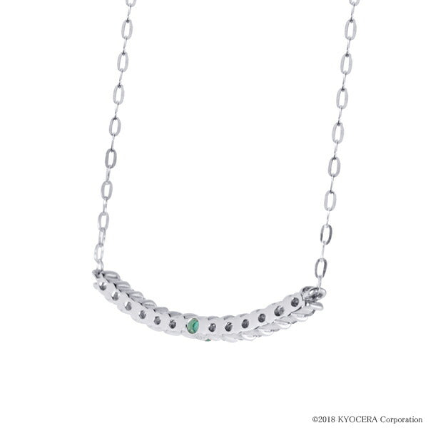 トルマリン/ダイヤモンド K18ネックレス(ネオンブルー/ライン/10月誕生石)《WPDN2933》