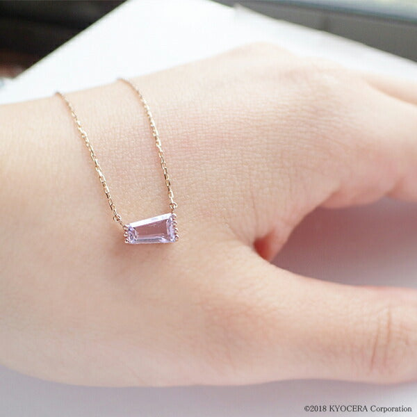 アメシスト K18ネックレス(2月誕生石)《WPDN3085》