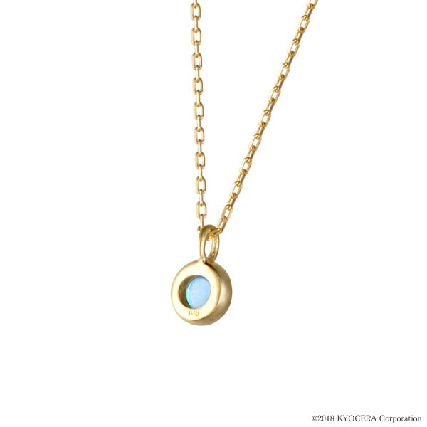 ブルートパーズ K18ネックレス(パレット/カボションカット/11月誕生石)《WPDN3224》