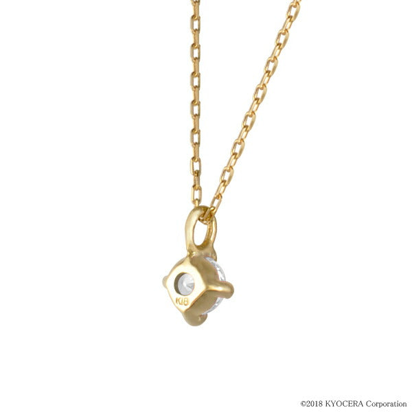 クオーツ K18ネックレス(クオーツ/パレット/4月誕生石)《WPDN3237》