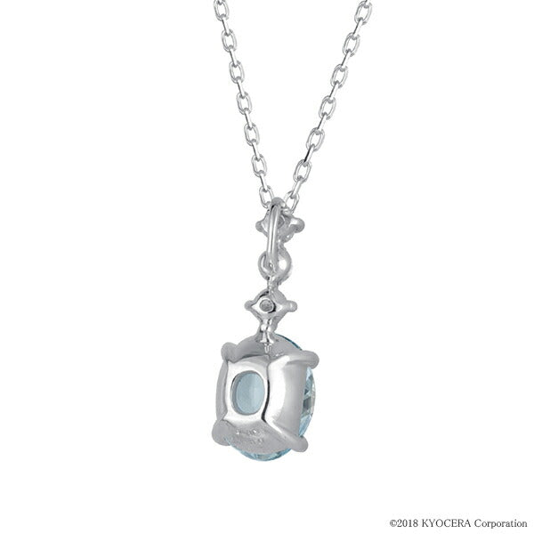 アクアマリン K18ネックレス(オーバル/3月誕生石)《WPDN3398》