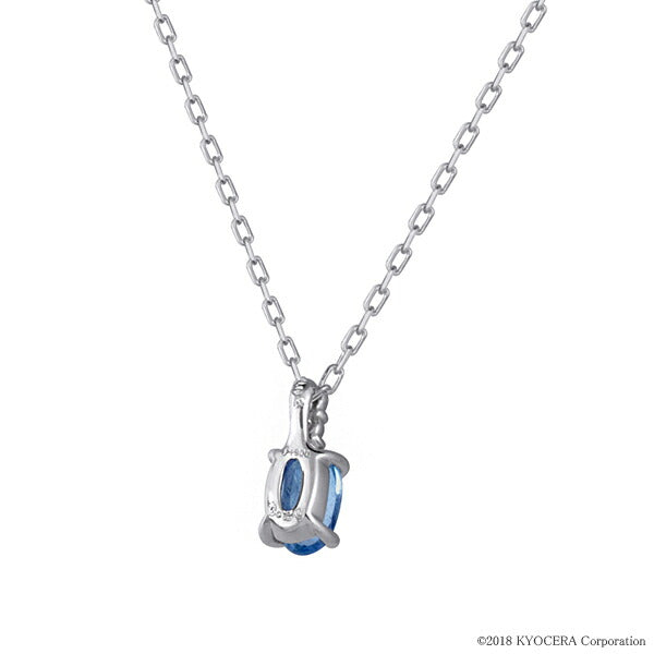 アクアマリン プラチナネックレス(サンタマリア/オーバル/3月誕生石)《WPDN3407》