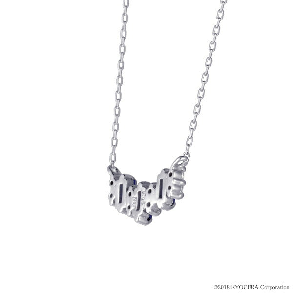 ブルーサファイア/ダイヤモンド K18ネックレス(クレサンベール/バケット/ライン/9月誕生石)《WPDS2952》