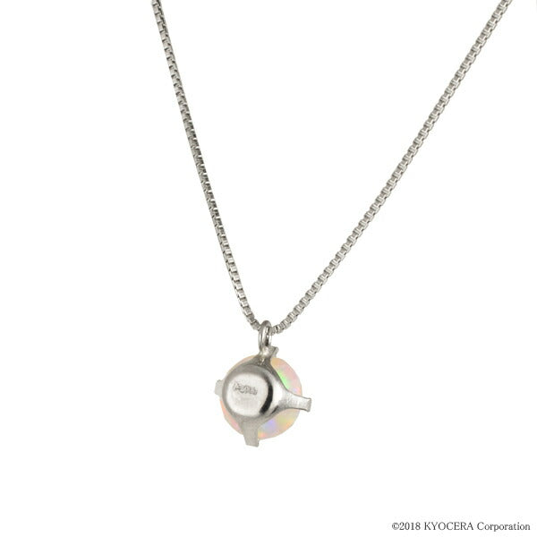 ピンクオパール プラチナネックレス(クレサンベール/ラウンドブリリアント/10月誕生石)《WPDW3126》