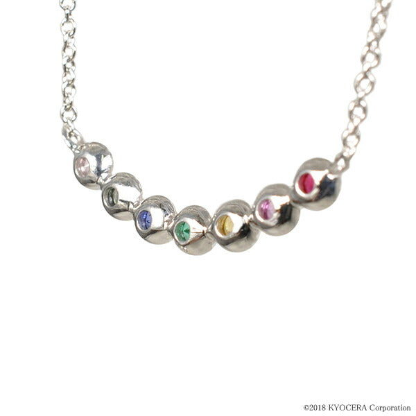 マルチカラー シルバーネックレス(クレサンベール/アミュレット)《WPDX2021》