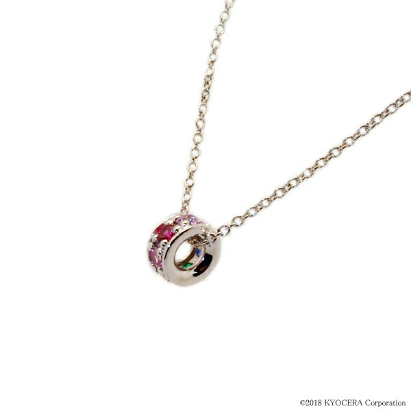 マルチカラー シルバーネックレス(クレサンベール/アミュレット/リングモチーフ)《WPDX2022》