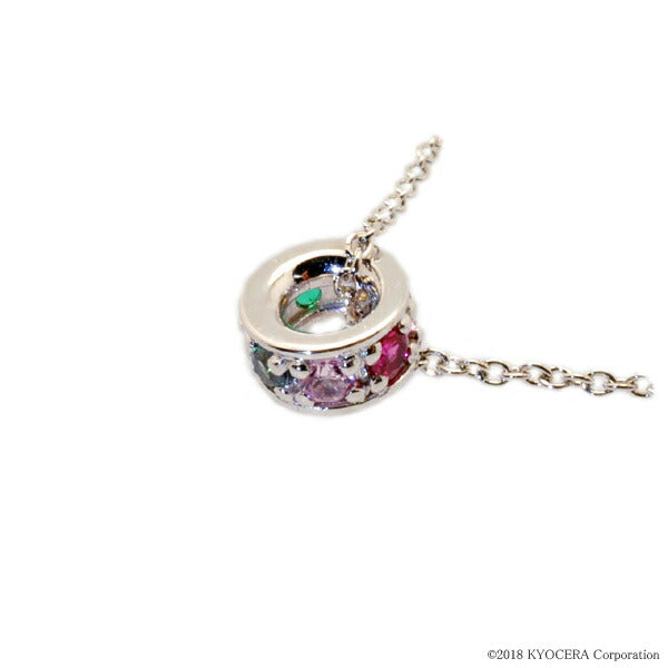 マルチカラー シルバーネックレス(クレサンベール/アミュレット/リングモチーフ)《WPDX2022》