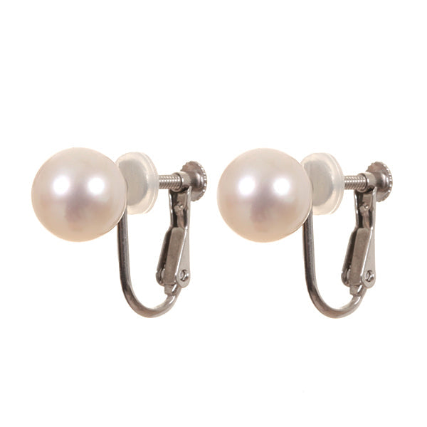 パール シルバー /K14ネックレス/イヤリング(花珠/アコヤ真珠/8.0mm～8.5mm/2点セット/6月誕生石/真珠総合研究所花珠鑑別鑑定書付き)《JACQ1875》