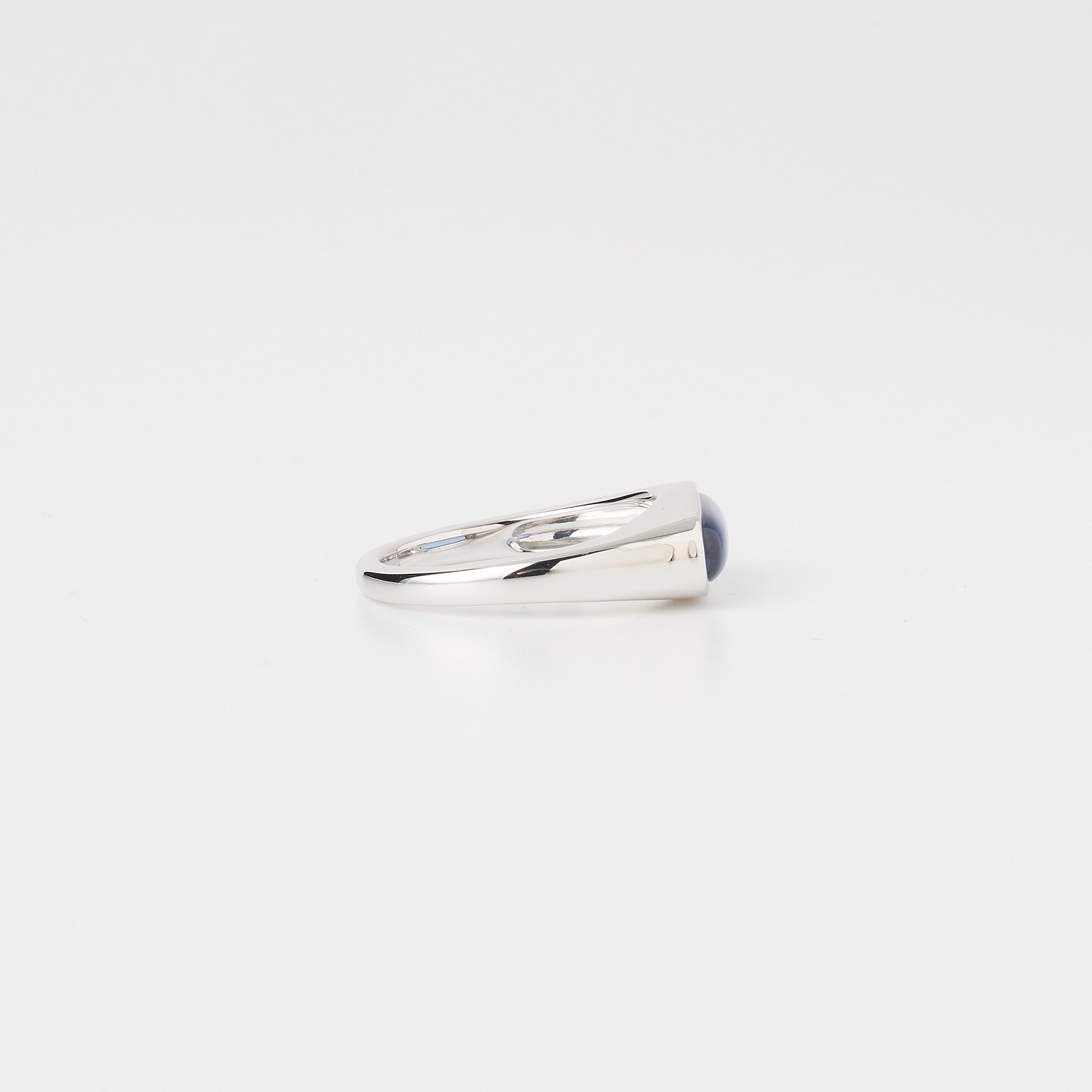 サファイア シルバーリング(LGS/Bloom/ロングオーバル)《WRGGS012》