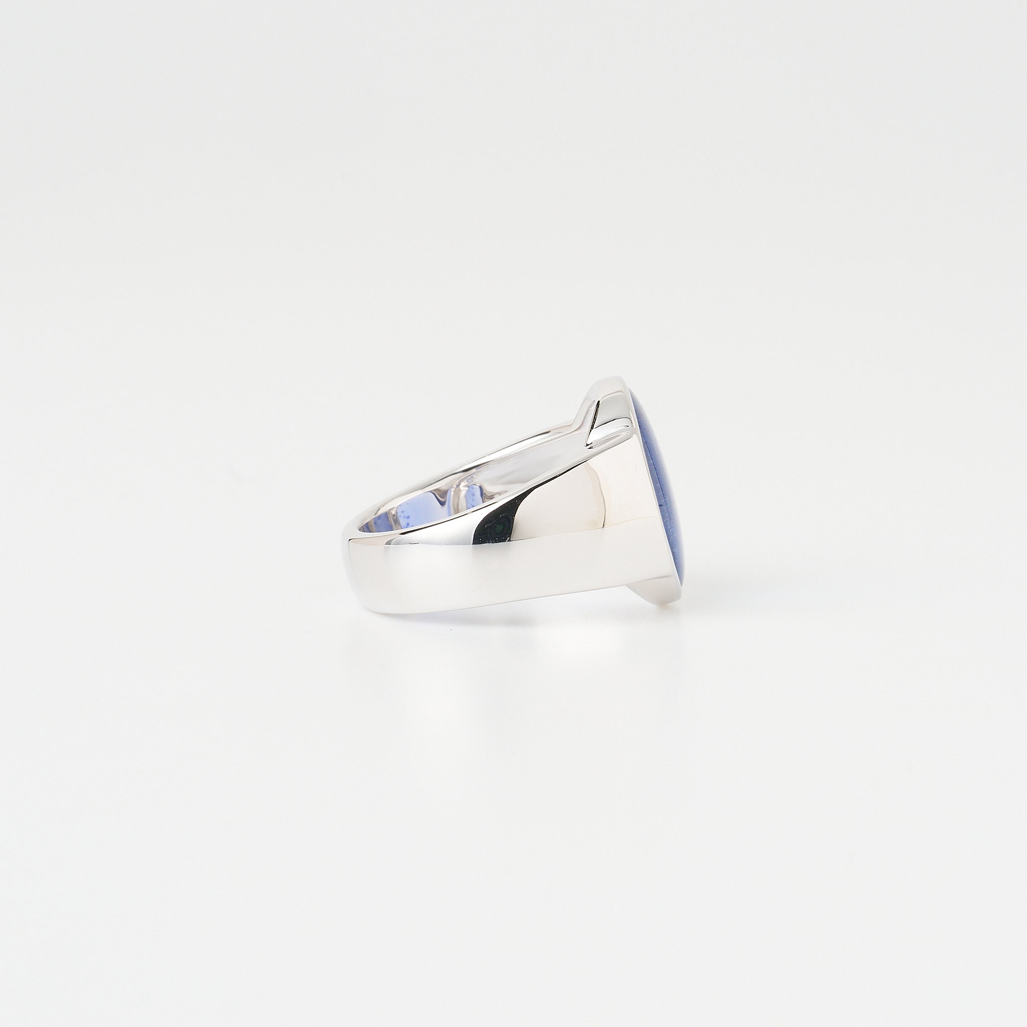 サファイア シルバーリング(LGS/Bloom/オーバル)《WRGGS013》