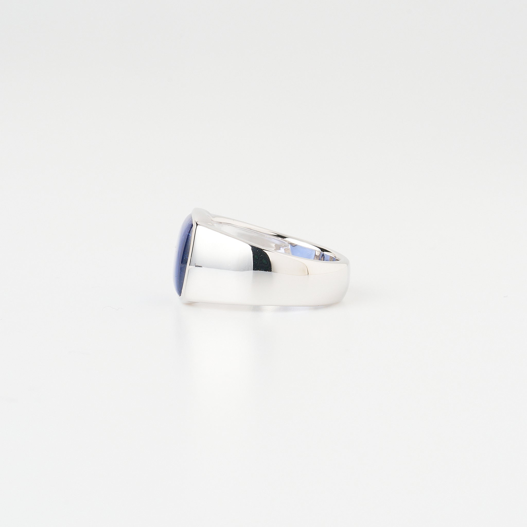 サファイア シルバーリング(LGS/Bloom/クッション)《WRGGS014》