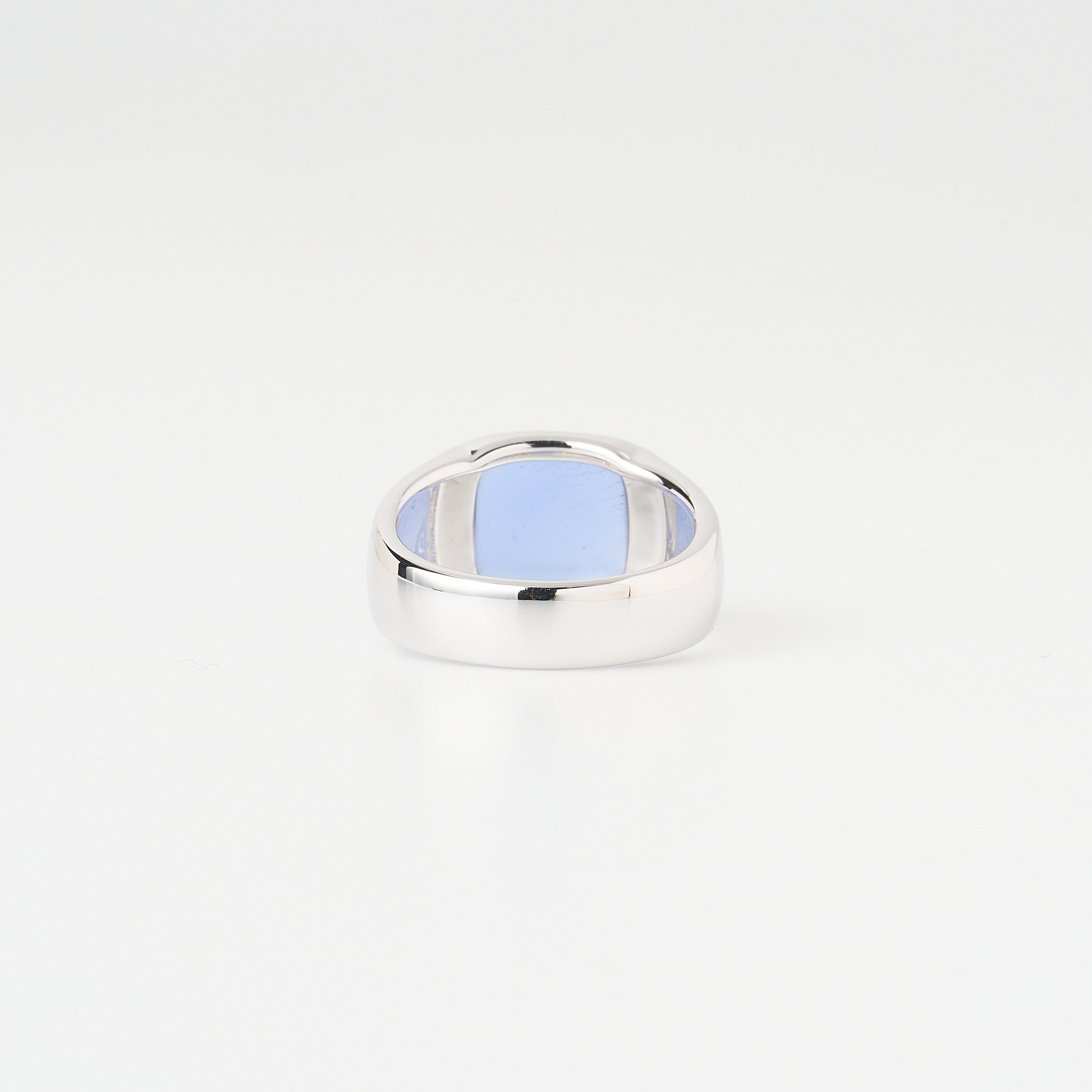 サファイア シルバーリング(LGS/Bloom/クッション)《WRGGS014》