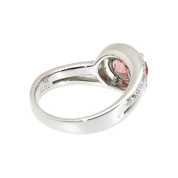 パパラチアサファイア/ダイヤモンド プラチナリング