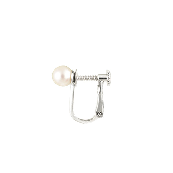 【感謝価格】 パール シルバーイヤリング(アコヤ真珠/5.0mm～5.5mm/6月誕生石 真珠
