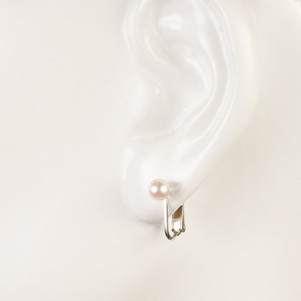 パール シルバーイヤリング(アコヤ真珠/5.0mm～5.5mm/6月誕生石