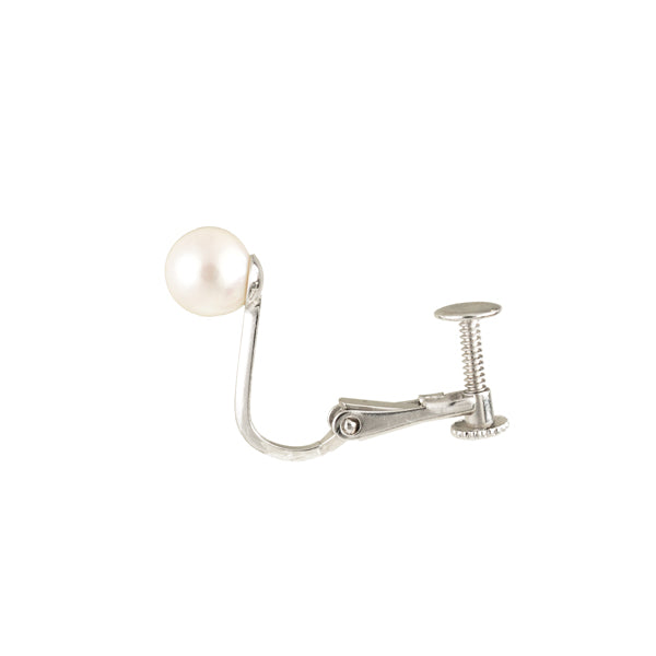 パール シルバーイヤリング(アコヤ真珠/6.0mm～6.5mm/6月誕生石