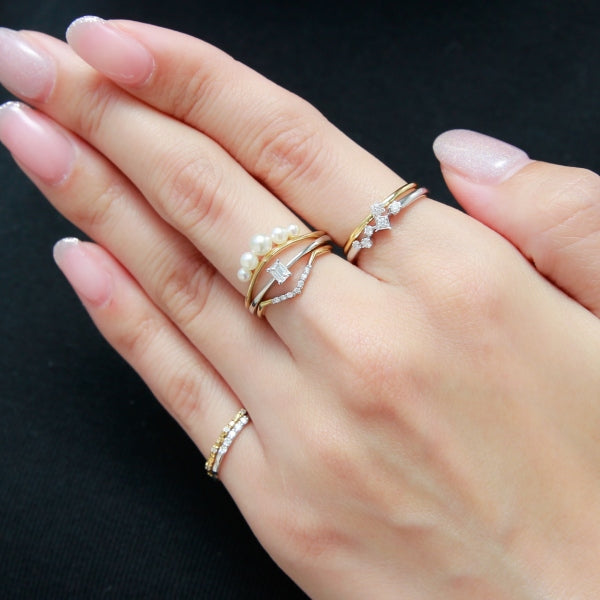 コロンビア産エメラルド0.45ct0.16ctプラチナリングダイヤ0.37ct
