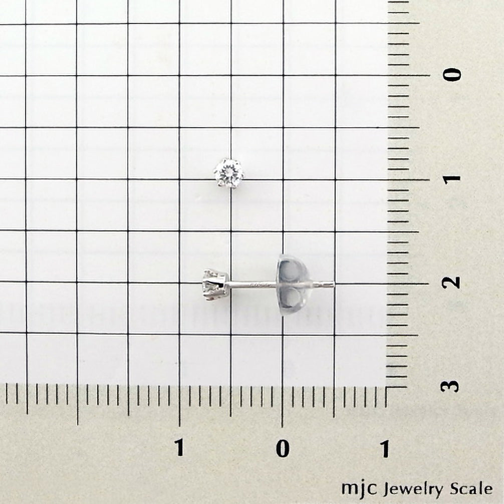 ダイヤモンド プラチナピアス(4月誕生石)《15T10179》