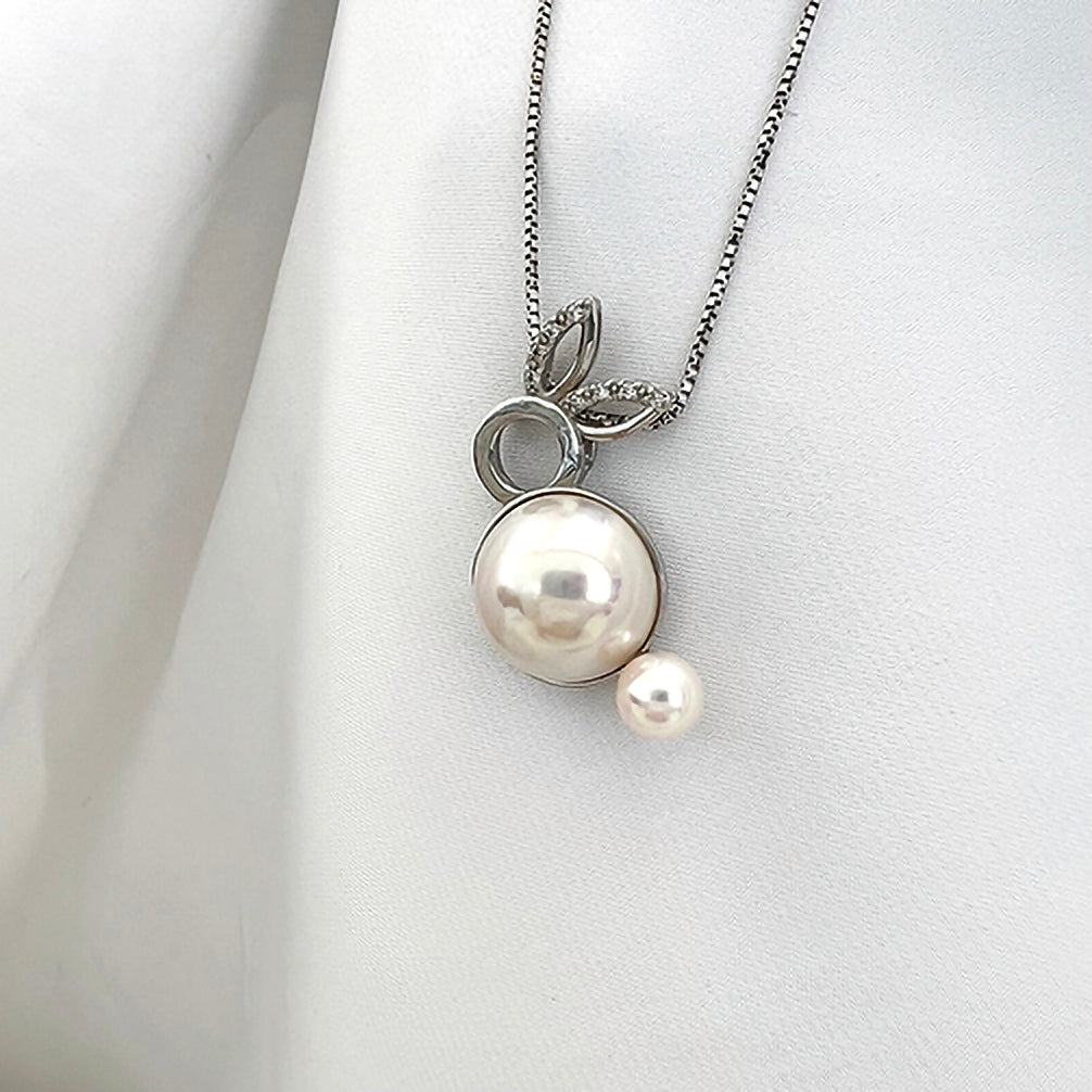 パール K18ペンダントトップ(マベ真珠/13mm/アコヤ真珠/ウサギモチーフ/6月誕生石)
