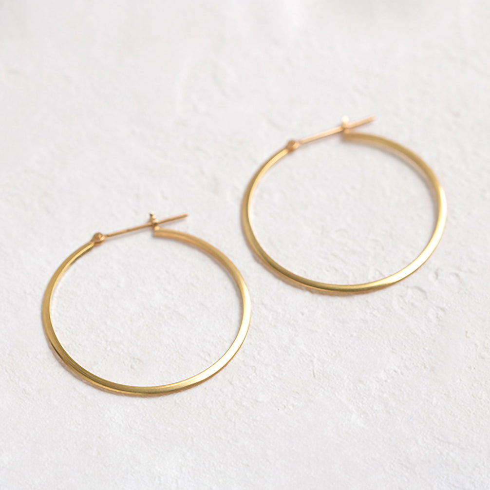 K18ピアス(フープ)《23T10286》