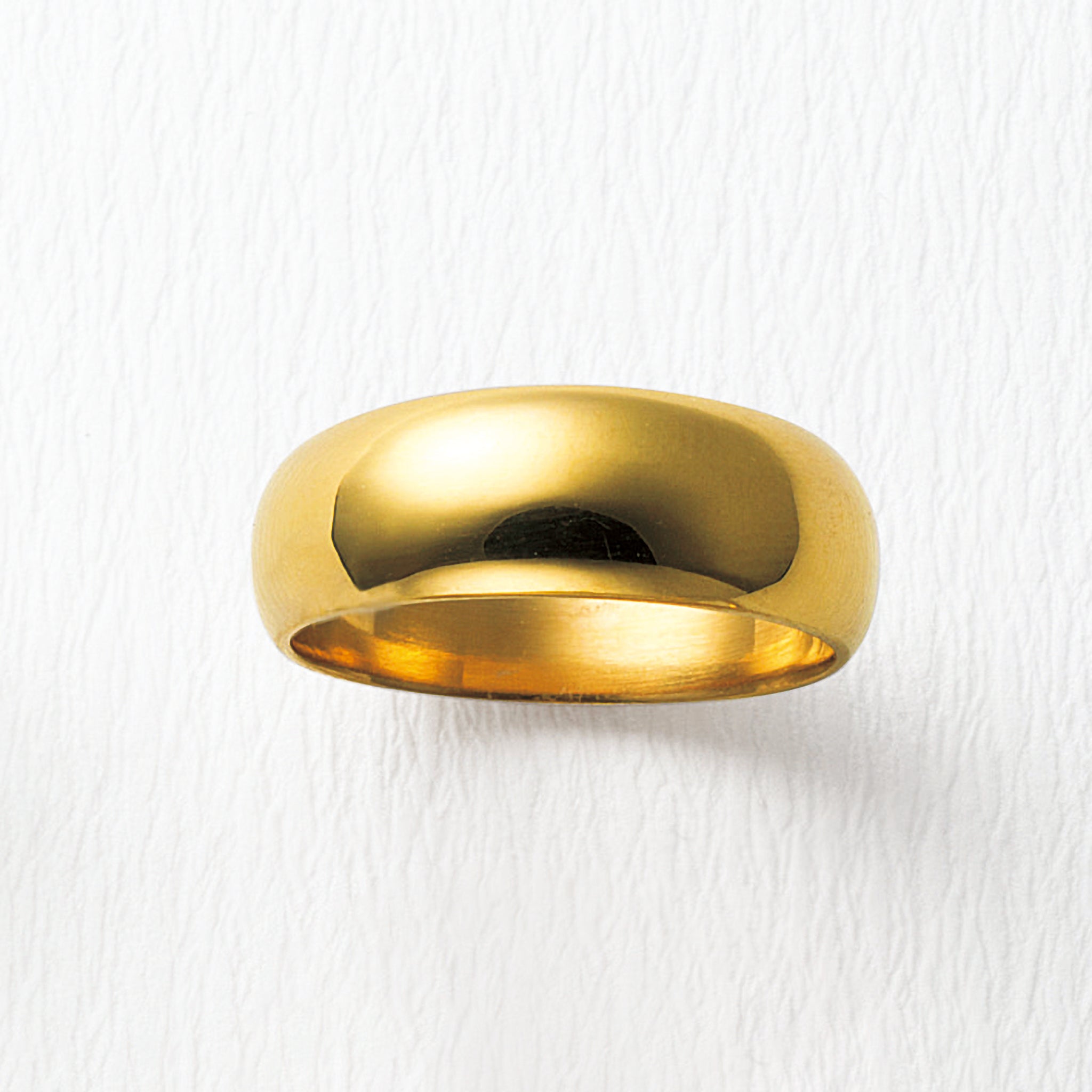 K24リング(純金/鍛造/6.5mm/月甲丸)