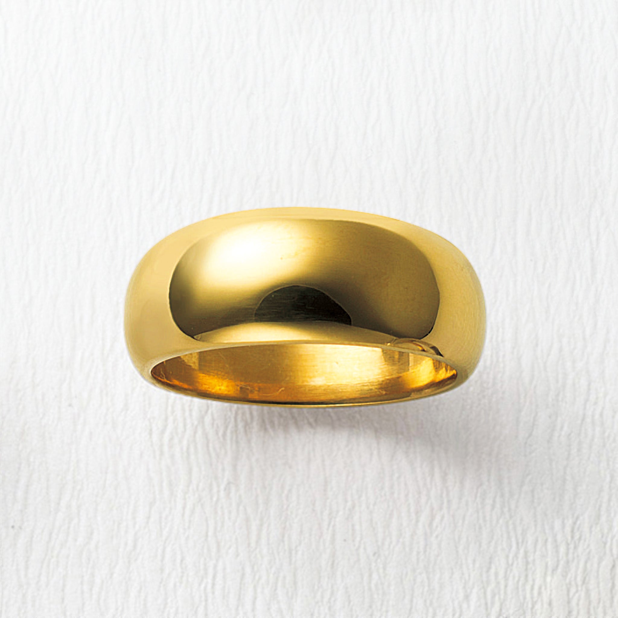 K24リング(純金/鍛造/7mm/月甲丸)