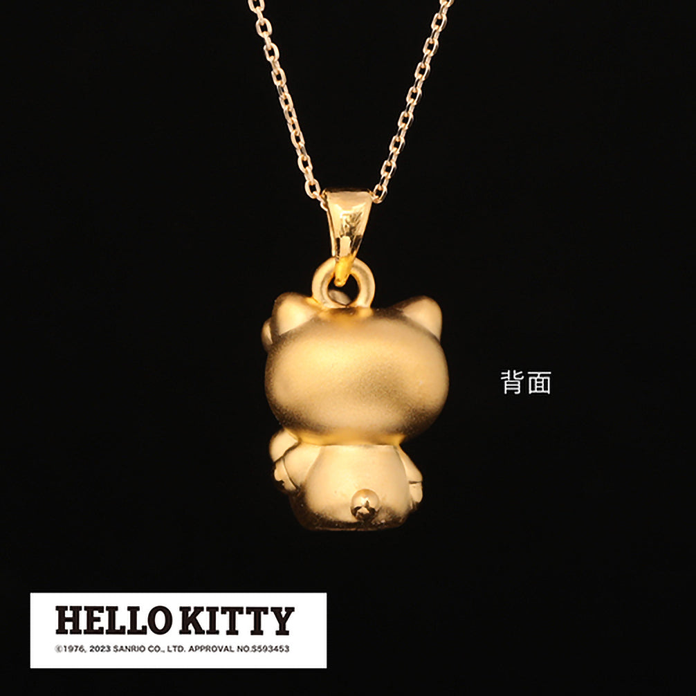 ダイヤモンド K24/K18ネックレス(純金/HELLO KITTY)《24C50103 