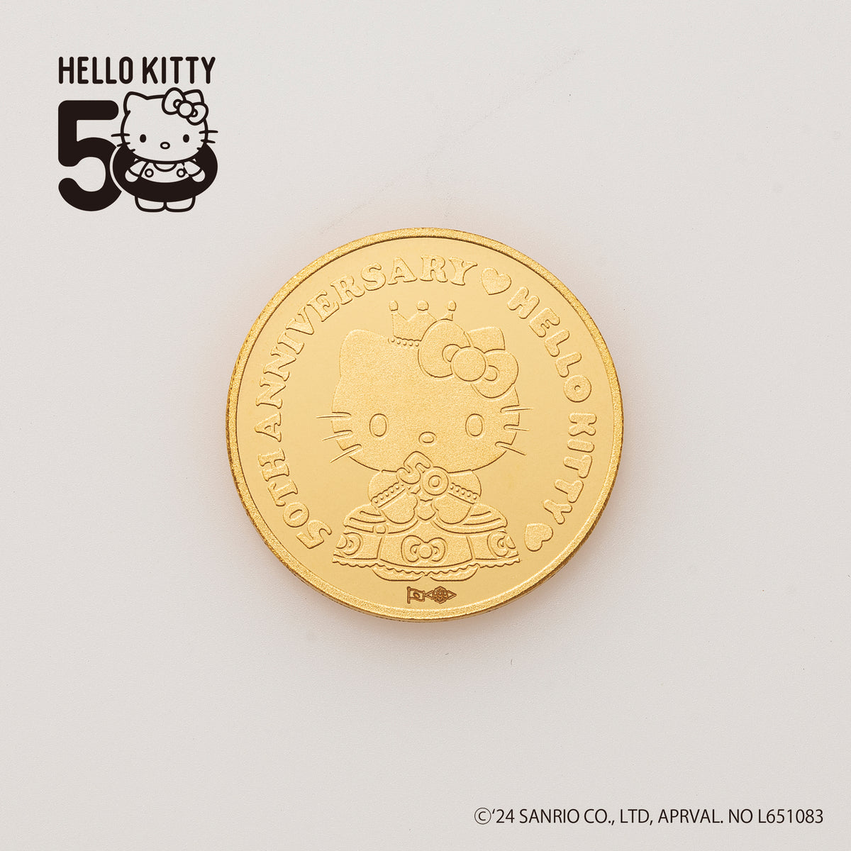 ハローキティ50周年 記念金貨 0．5g
