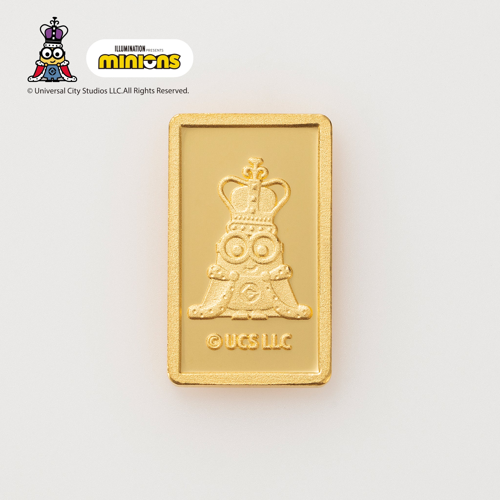 K24金製品(純金/minions/ミニオンズ/King Bob/インゴット/5g)《24C50107》