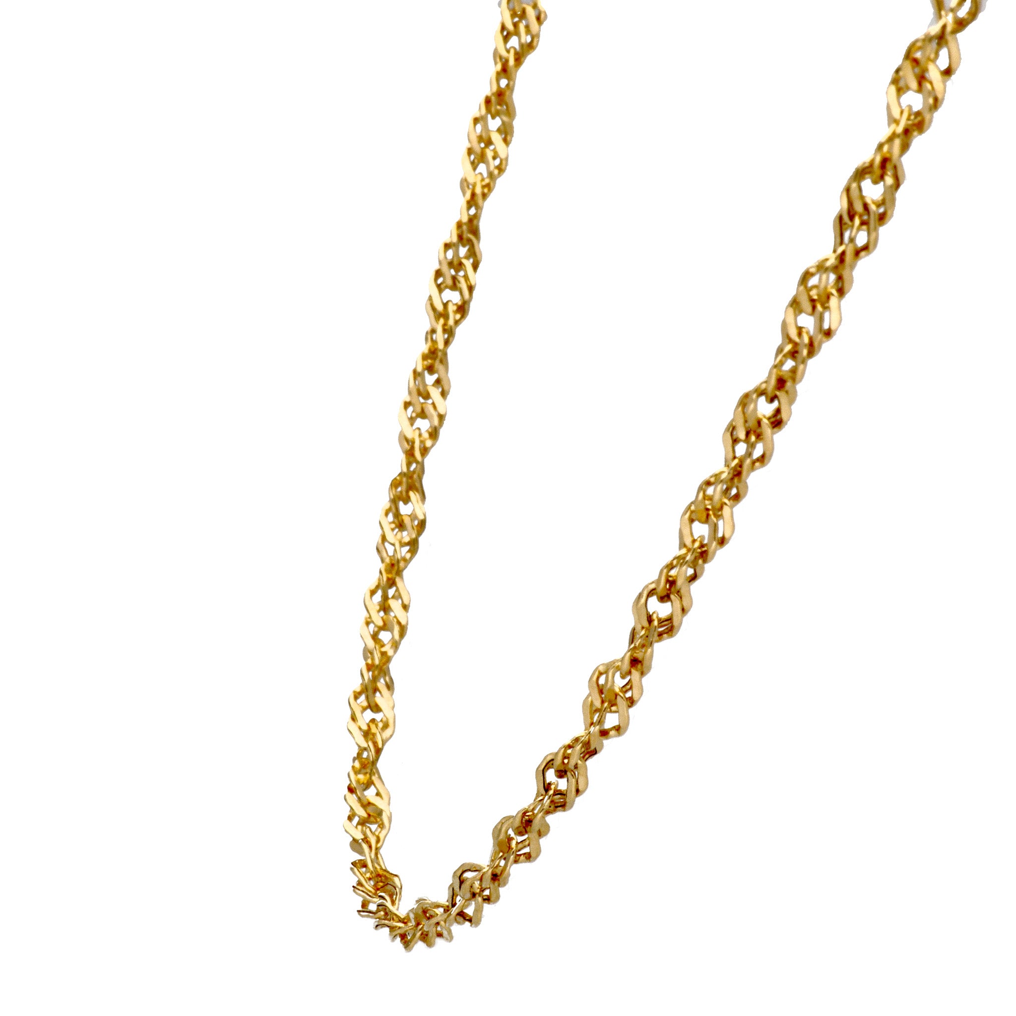 K18ネックレス(スクリューチェーン/幅2.0mm/45cm)《24C60103 