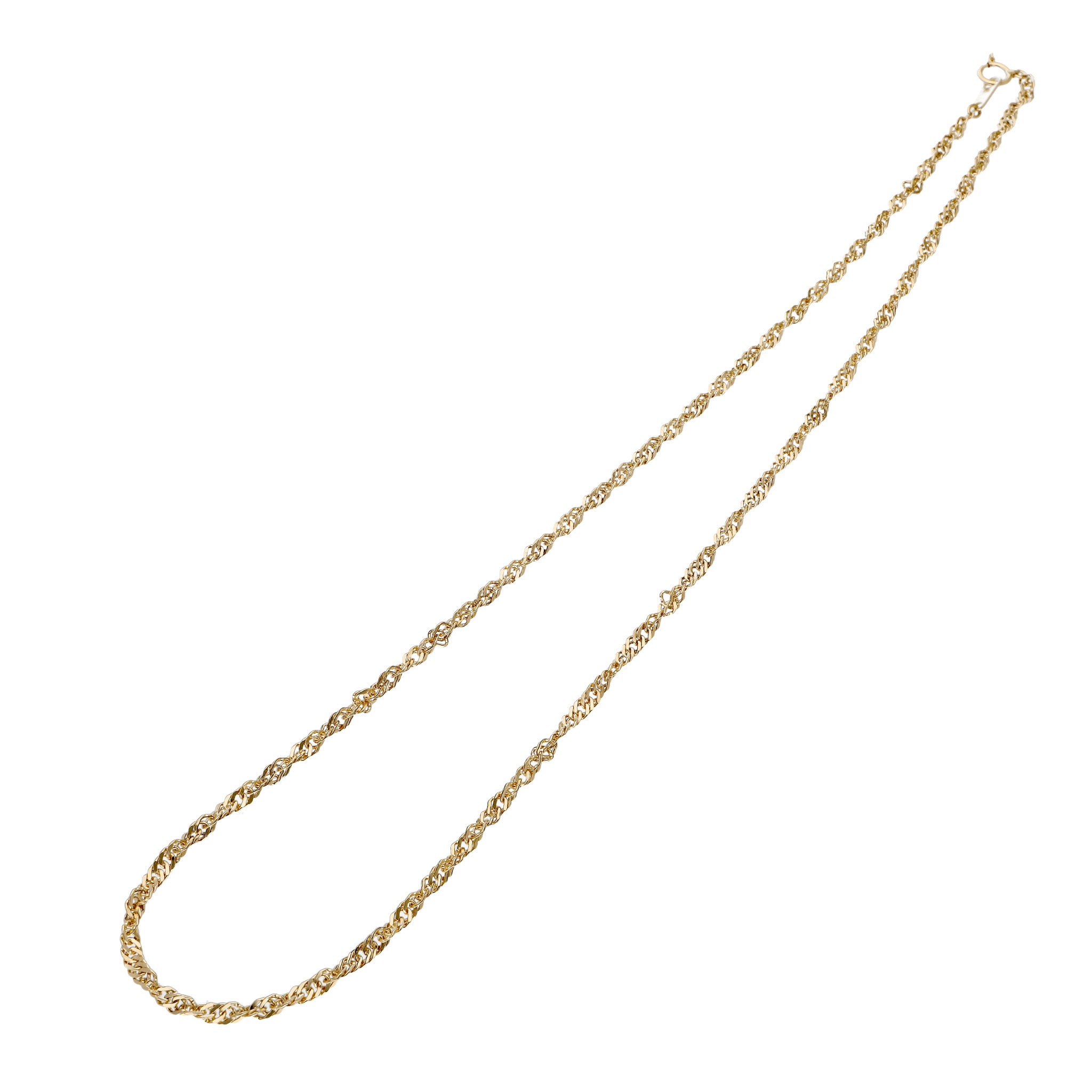 K18ネックレス(スクリューチェーン/幅2.0mm/45cm)《24C60103 