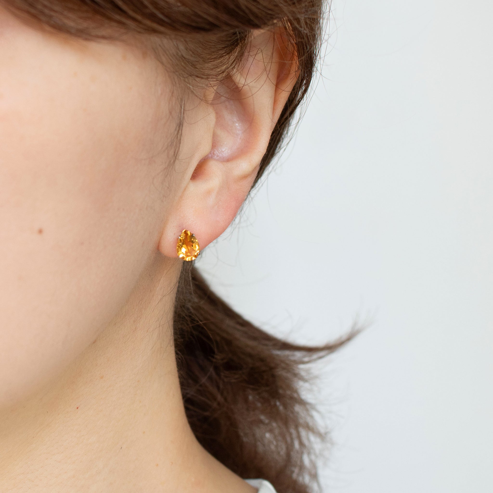 シトリン K14ピアス(11月誕生石)《24C60124》 | 京セラジュエリー  