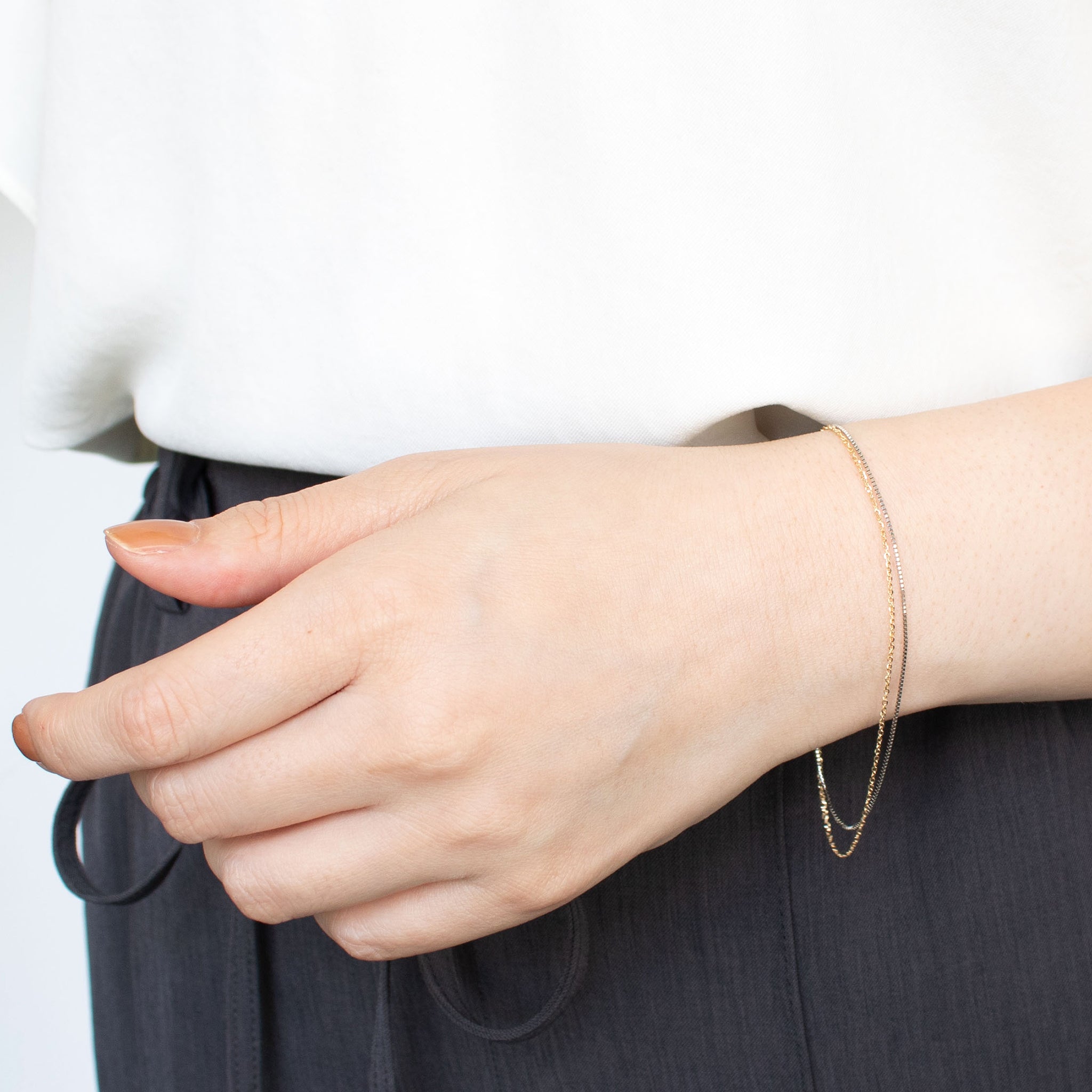 pt850 プラチナ ブレスレット シトリン 淡水パール（K18/プラチナ  