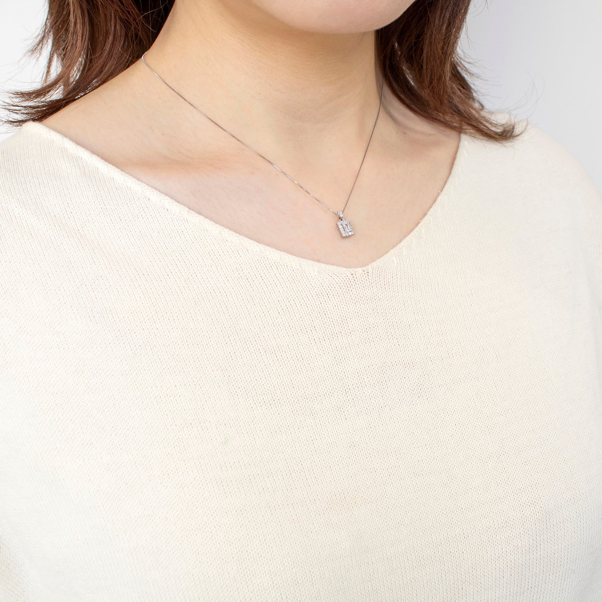 限定4点】ダイヤモンド プラチナネックレス(0.2カラット/Dカラー/VS2  