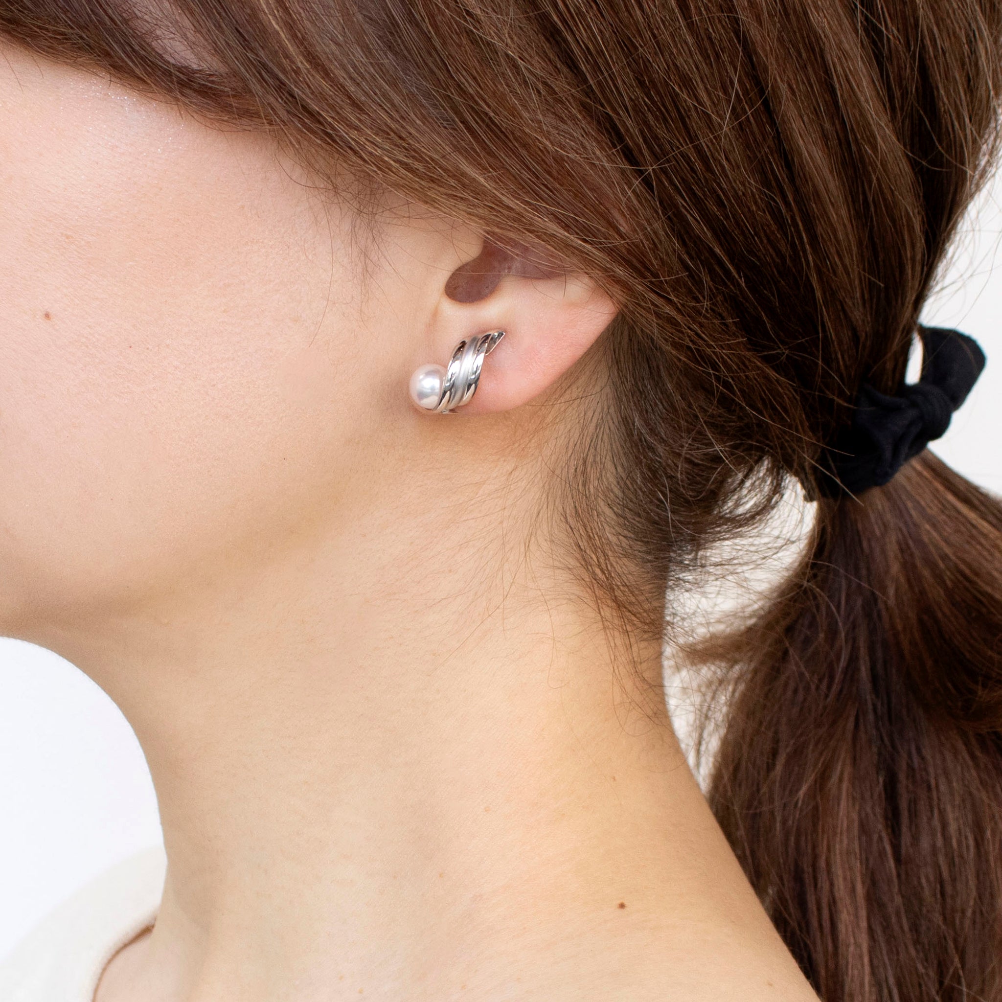 パール K14イヤリング(アコヤ真珠/7mm/6月誕生石)《24N01603  