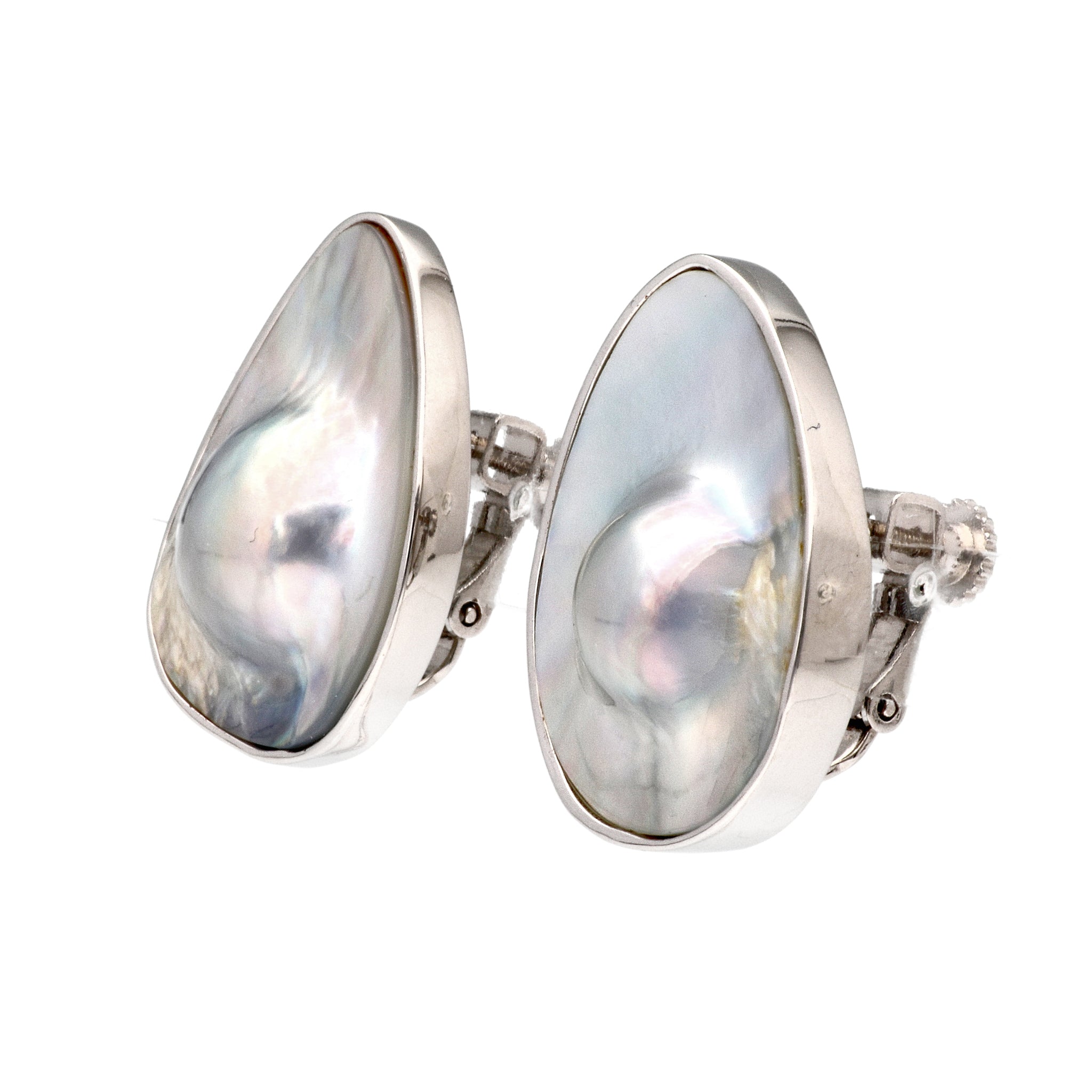 パール シルバーイヤリング(マベ真珠/6月誕生石)《24N02505》 | 京セラ  