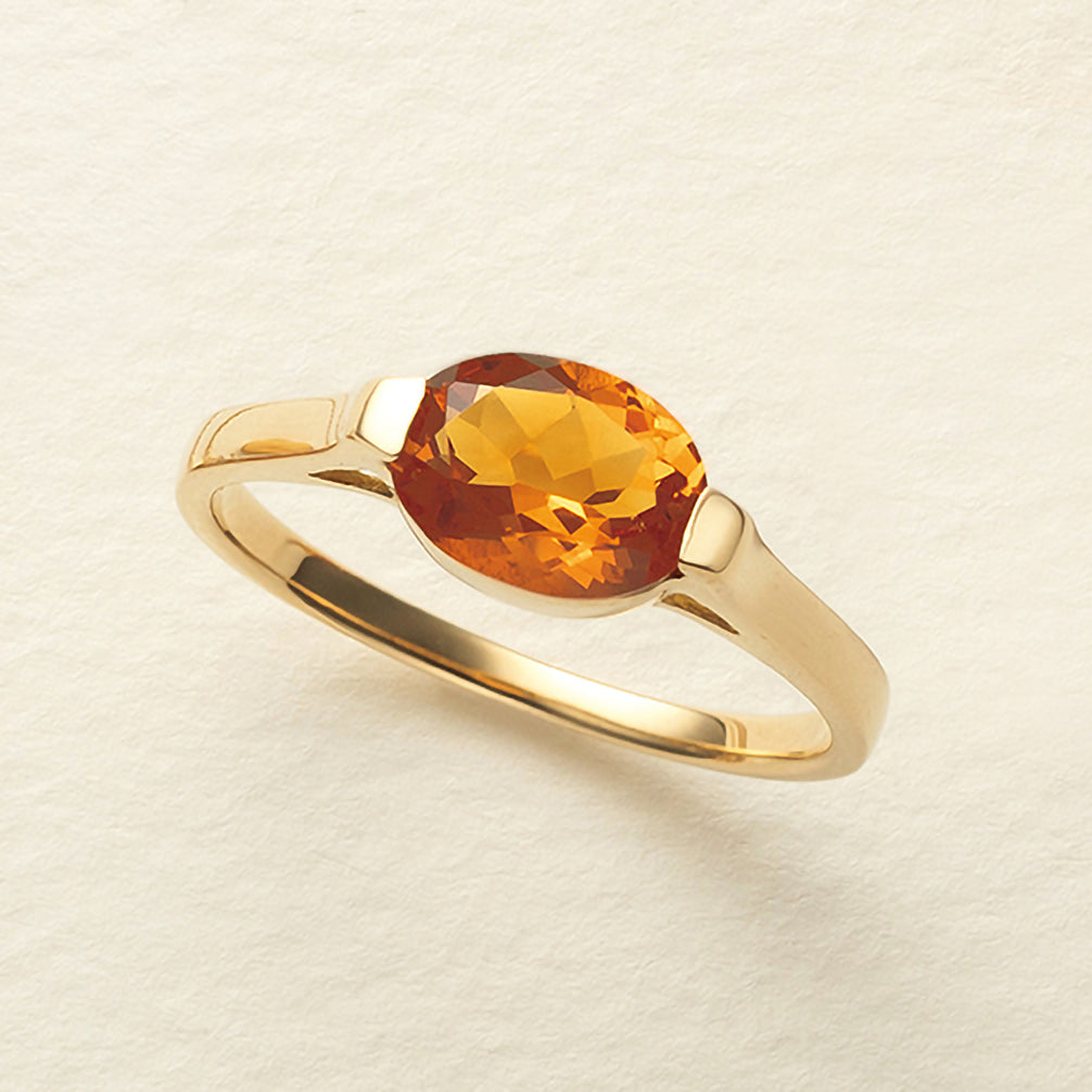 シトリン K18リング(11月誕生石)《24N02905》 | 京セラジュエリー  