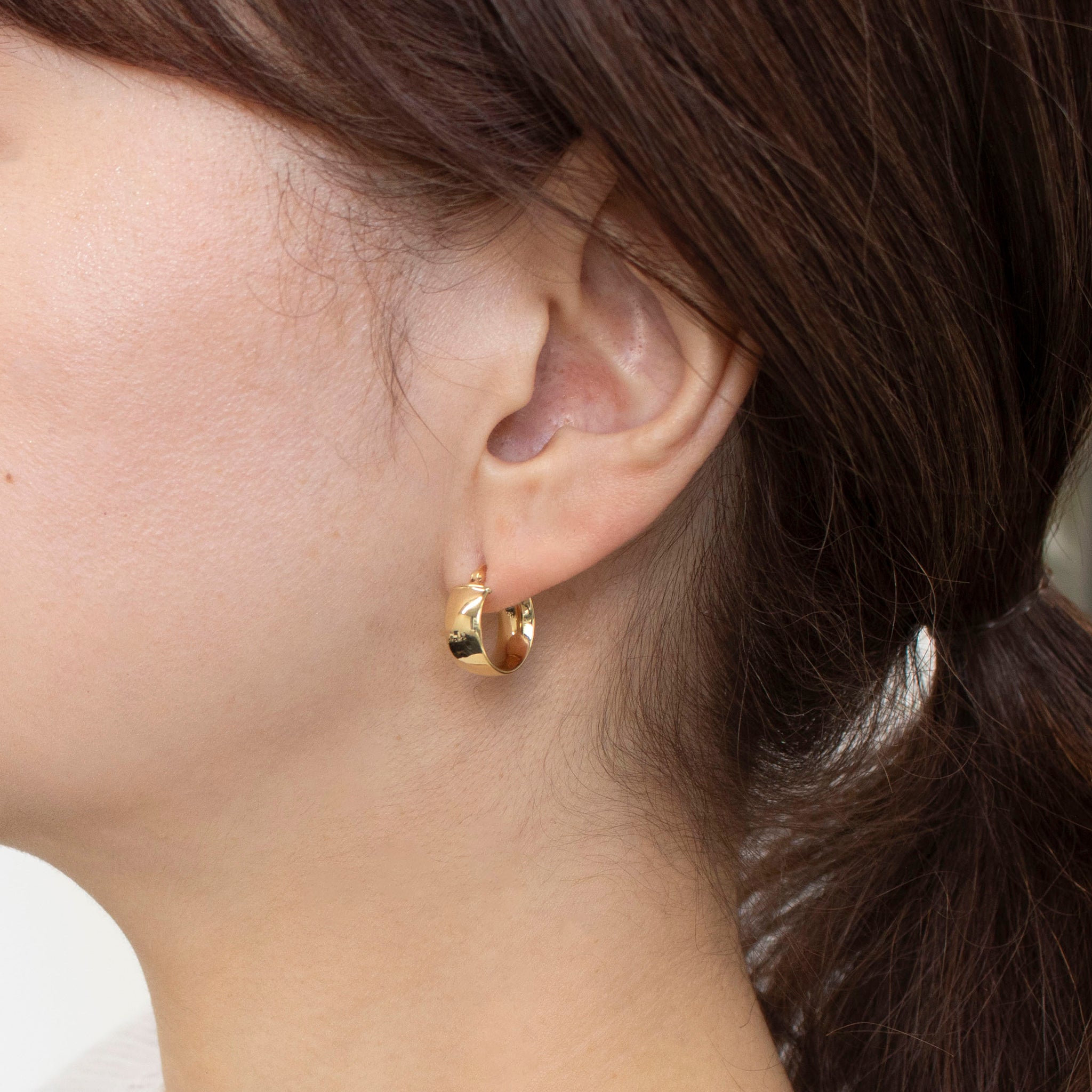 【K18】フープピアス K18ピアス(フープ/イタリア製)《24T10116》 | 京セラジュエリー