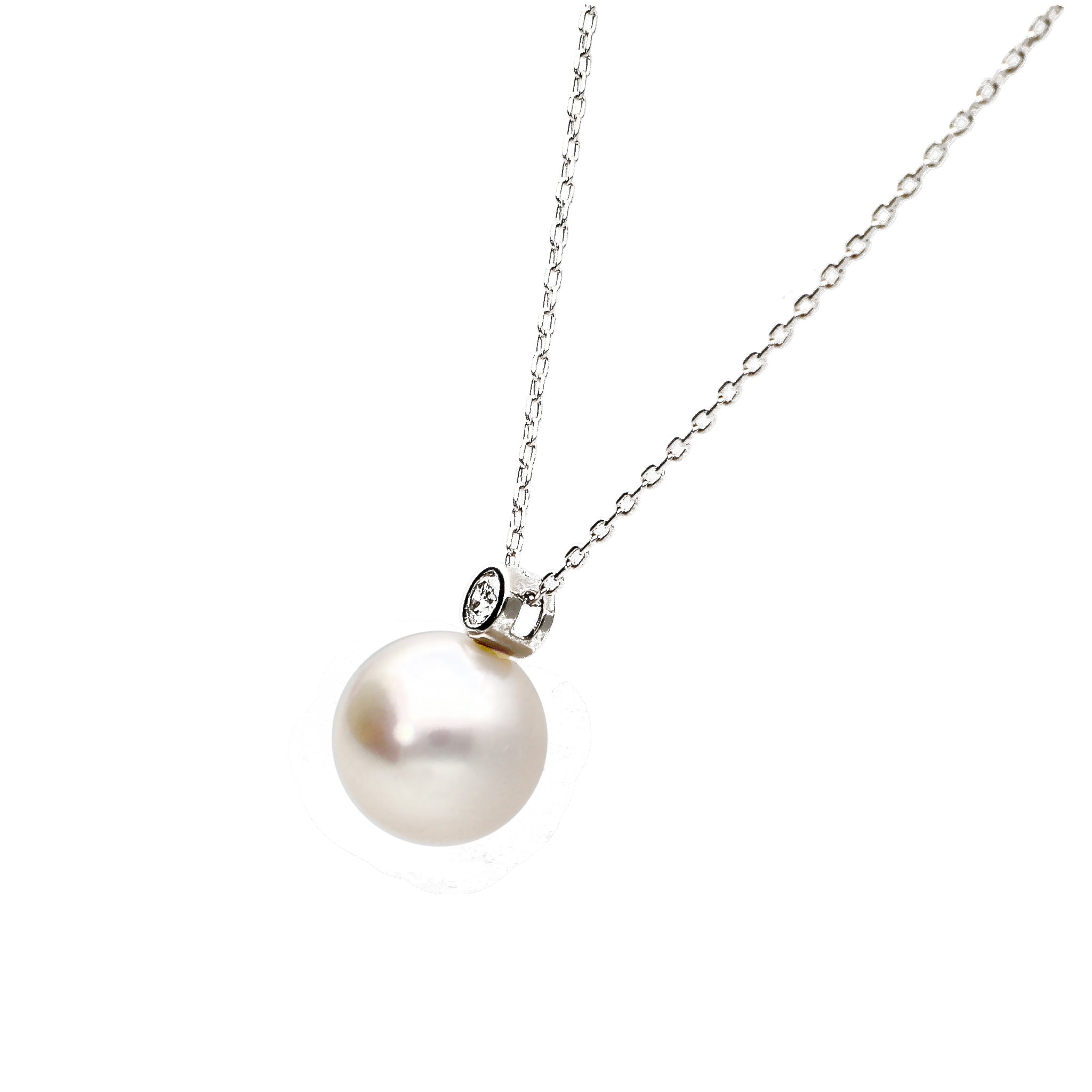 【限定数1】パール プラチナリング&ネックレス&ピアス(花珠/アコヤ真珠/8mm/3点セット/おまけブローチ付き/花珠鑑別鑑定書付き/6月誕生石)《24T10133》